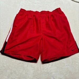 Nike Mens Swim Athletic Shorts Geometric Lined Polyester Mens‎ XL 6" Inseam